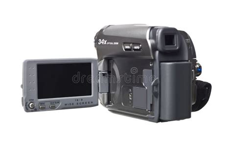 Hand Held Video Camera Stock Photo Image Of Wide Smiling 11352814