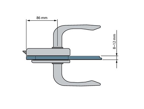 Broasca Rectangulara Pentru Cilindru Usa Sticla Mm