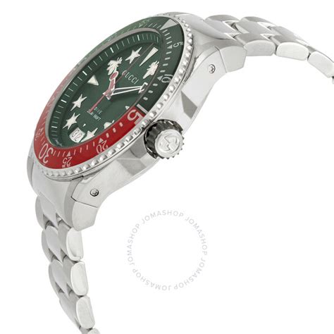 Gucci Dive Watch Quartz Green Dial Mens Watch Ya136222 731903487598 Watches Dive Jomashop