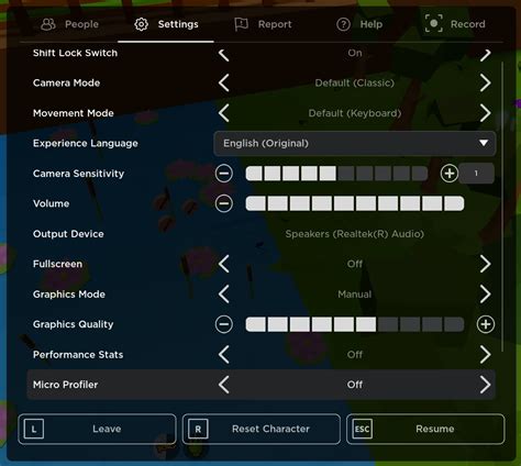 Allow developers to add different settings to the CoreGui settings menu - Engine Features ...