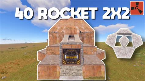 RUST 40 ROCKET SOLO 2X2 New 2024 Solo Bunker Base YouTube