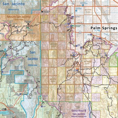 San Bernardino National Forest Trail Map Calico Maps