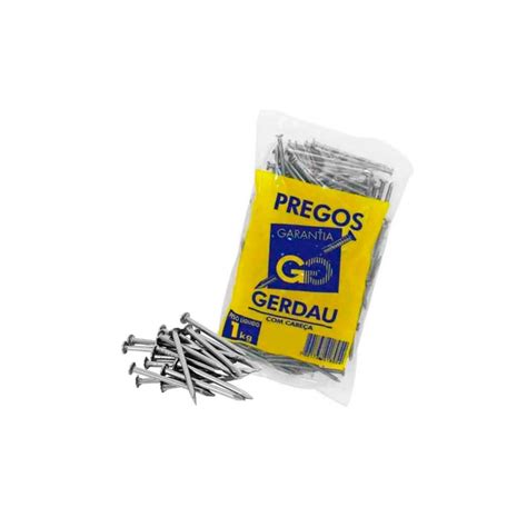 Prego 18x27 Com Cabeça Galvanizado 1 Kg Gerdau Belgo Todimo