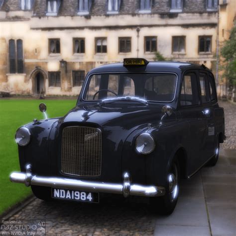 Austin FX4 Taxi 1964 3D Render | RenderHub Gallery