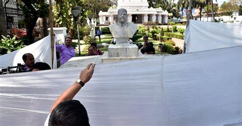 Todaysnews In Videos Qwrap A Statue Of Br Ambedkar Was Vandalised In