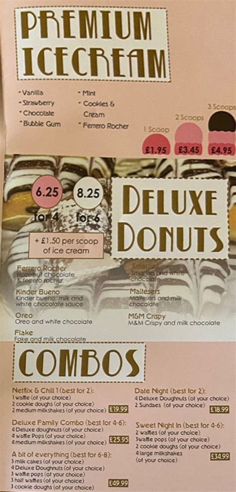 Coco Deluxe Willenhall S Full Menu Online