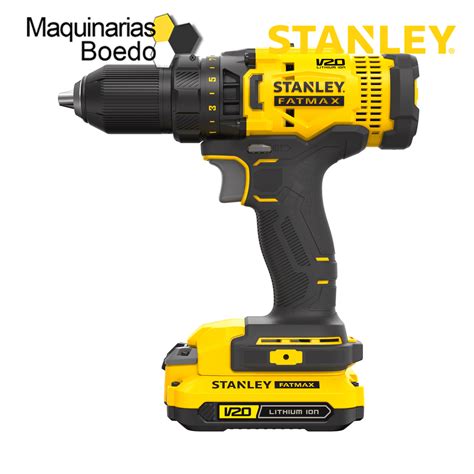 Taladro Atornillador 20v Litio Fatmax Scd700c2k Stanley Maquinarias