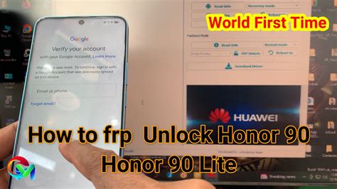 World First Time How To FRP Unlock Honor 90 Honor 90