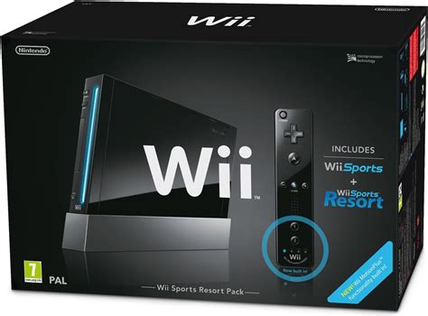 Nintendo Wii Black With Wii Sports Wii Sports Resort Includes Wii