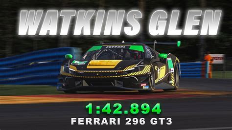 Watkins Glen Lap Guide IRacing 24s2 Ferrari 296 GT3 YouTube