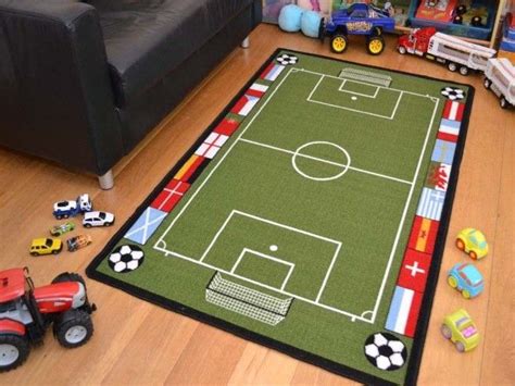 Kids Football Stadium Rug Kids Bedroom Rugs Kids Playing Kids Mat