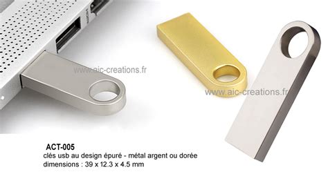 Cl S Usb Publicitaires Bois Et Metal Cles Usb Lumineuses Aic Creations