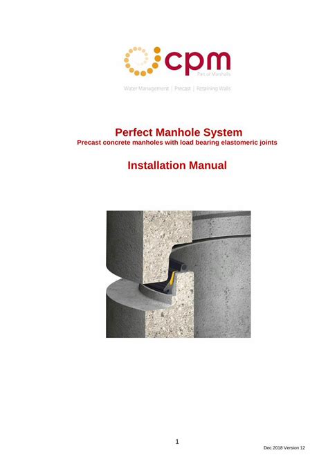 Pdf Perfect Manhole System The Perfect Manhole System Will