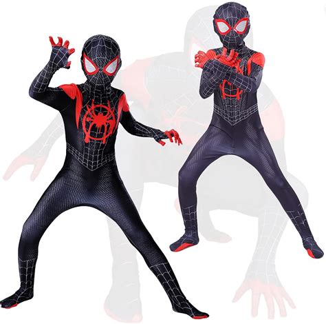 Kitimi Spider kostüm kinder Superheld 3D Anime Anzugfür Bodysuit Miles