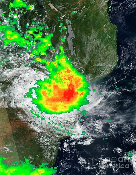 Cyclone Idai Rainfall Map Photograph by Nasa Eodis Worldvew/science ...