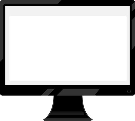 Black Frame Computer Screen Png