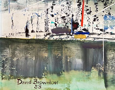 David Brownlow Boom Town Oil Rig 3116 Texas Art Vintage