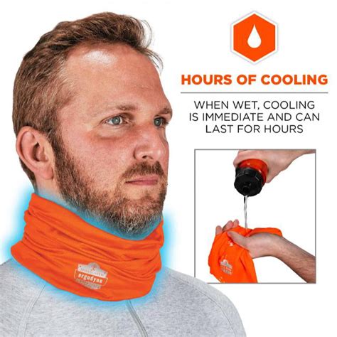 Ergodyne Chill Its 6487 Hi Vis Orange Cooling Multi Band Performance