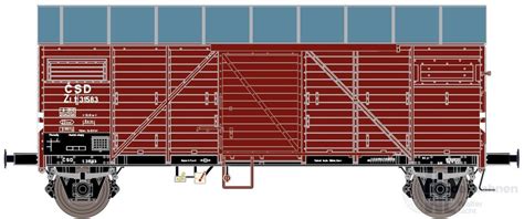 Modellbahnen Licht Exact Train 23700 Güterwagen gedeckt CSD Ep III