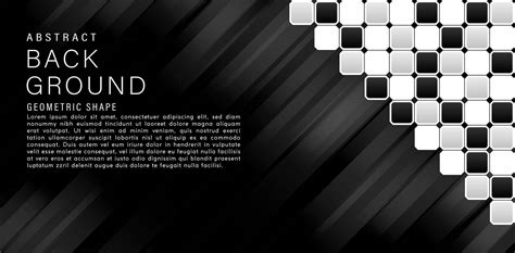 Illustration Of Black And White Abstract Backgrounds For Presentations