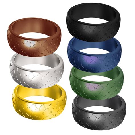 7 Colors Silicone Wedding Finger Rings Women Men Sports Rubber Ring Bands Ebay