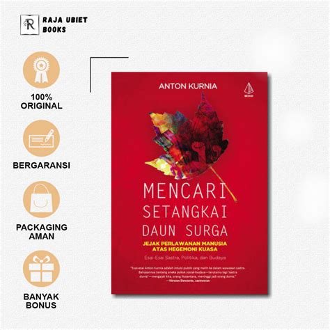 Jual Buku Mencari Setangkai Daun Surga Anton Kurnia Ircisod