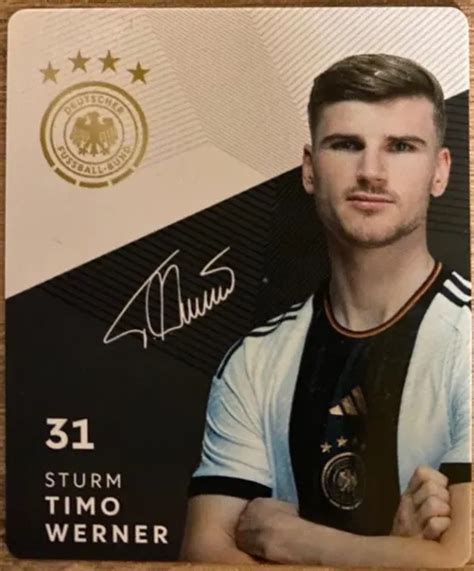 REWE DFB Sammelkarte Fußball WM 2022 Qatar Katar Timo Werner NEU