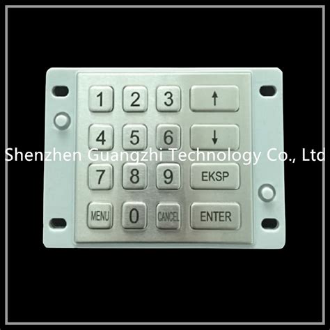 Waterproof Atm Pin Keypad Easy Installation Encrypted Keypad For Kiosk