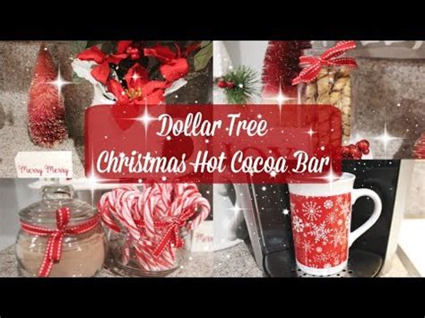 Dollar Tree Christmas Hot Cocoa Bar Coffee Bar Youtube