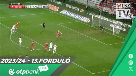 DVSC Paksi FC 1 0 1 0 OTP Bank Liga 13 forduló MLSZTV