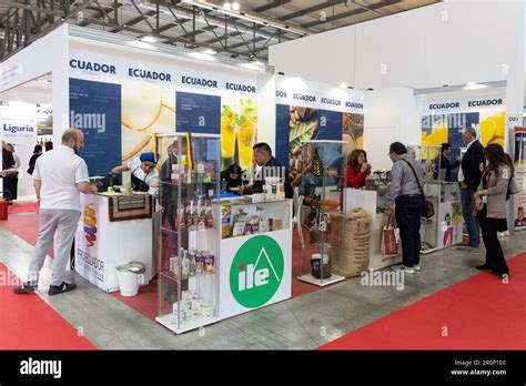 Milan Italy May 9 2023 TuttoFood International Food Exibition At