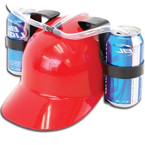 Beverage Helmet Drinking Beer Cola Coke Soda Miner Hat Lazy Lounged