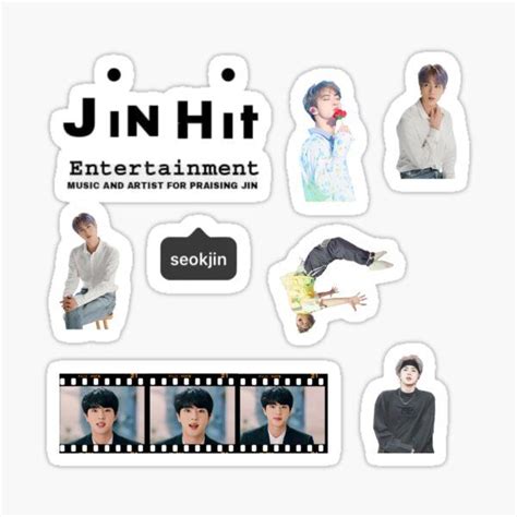 Bts Kim Seokjin Jin Sticker Pack Sticker For Sale By Simpli Perfect