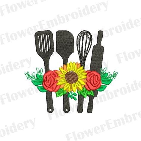 Machine Embroidery Designs Kitchen Etsy