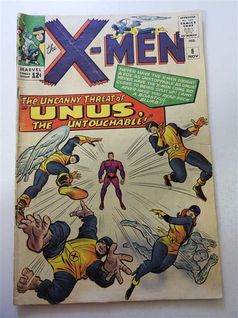 The X Men 8 1964 1st App Of Unus The Untouchable VG Condition