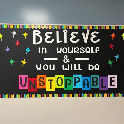 Believe In Yourself Bulletin Board Kit Letters Classroom Decoration