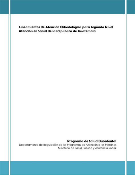 PDF Normativa Atención Odontológica en Hospitales de la PDF