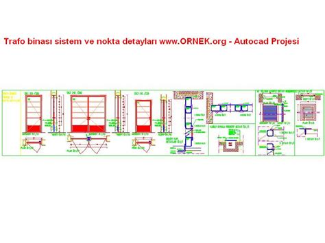 Trafo Binas Sistem Ve Nokta Detaylar Dwg Projesi Autocad Projeler