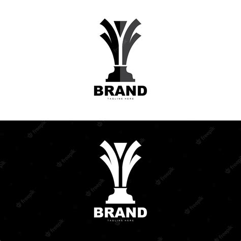 Premium Vector | Trophy Logo Design Award Winner Championship Trophy