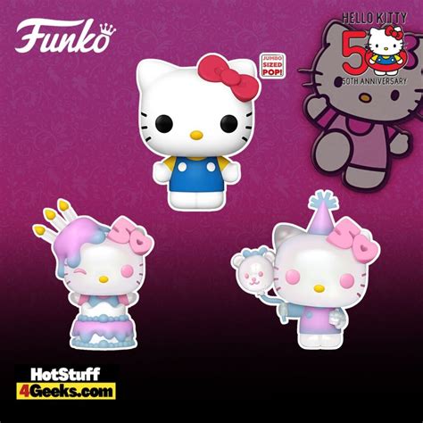 New Hello Kitty 50th Anniversary Funko Pops 2024 Release