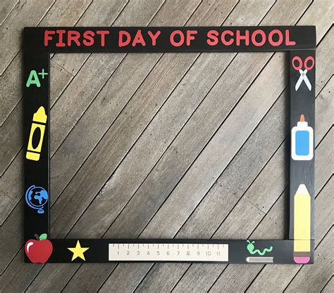 School Days Photobooth Photo Booth Frame Prop First Day Of School