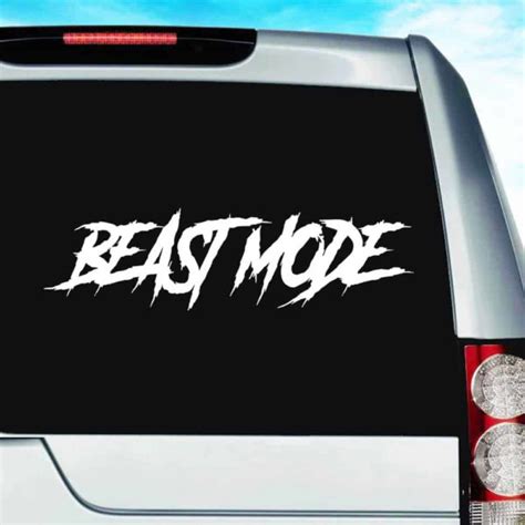 Beast Mode Vinyl Car Truck Window Decal Sticker