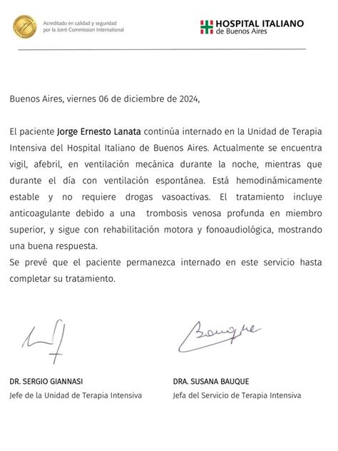 La salud de Jorge Lanata y la decisión médica que comunicó Elba