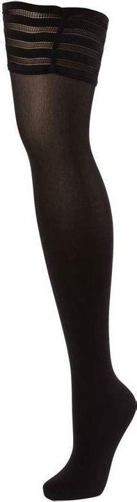 Wolford Velvet De Luxe 50 Stay Up Black Priser