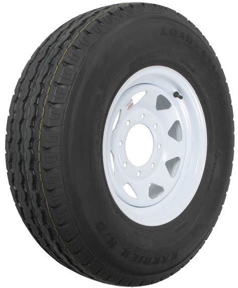 Karrier St R Radial Trailer Tire With White Wheel On