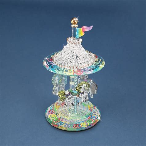 Carousel Glass Figurine Glass Baron Glass Baron Glass Figurines Glass Art Sculpture