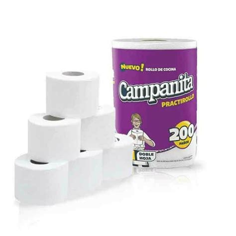 Promo 12 Rollos De Cocina Practirollo Campanita 30 Rollos De Papel