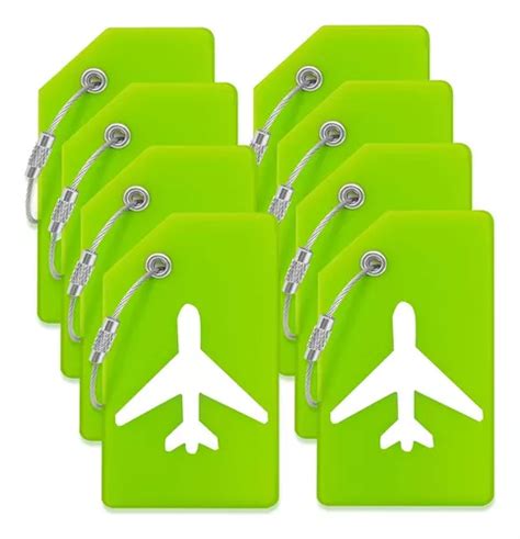 Etiquetas Para Equipaje M Sorflly 8tag Verde Kit X 8 Cuotas Sin