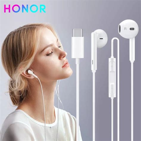 Honor X9b X9c 70 5g Earphone Type C Usb Headphones With Mic And Answer