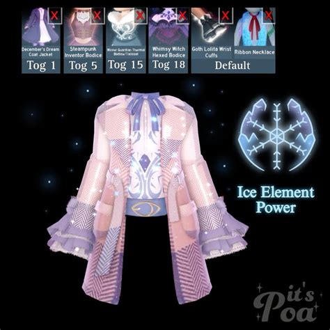 Ice Element Outfit Combo By Poalovelie On X Twitter High Clothes